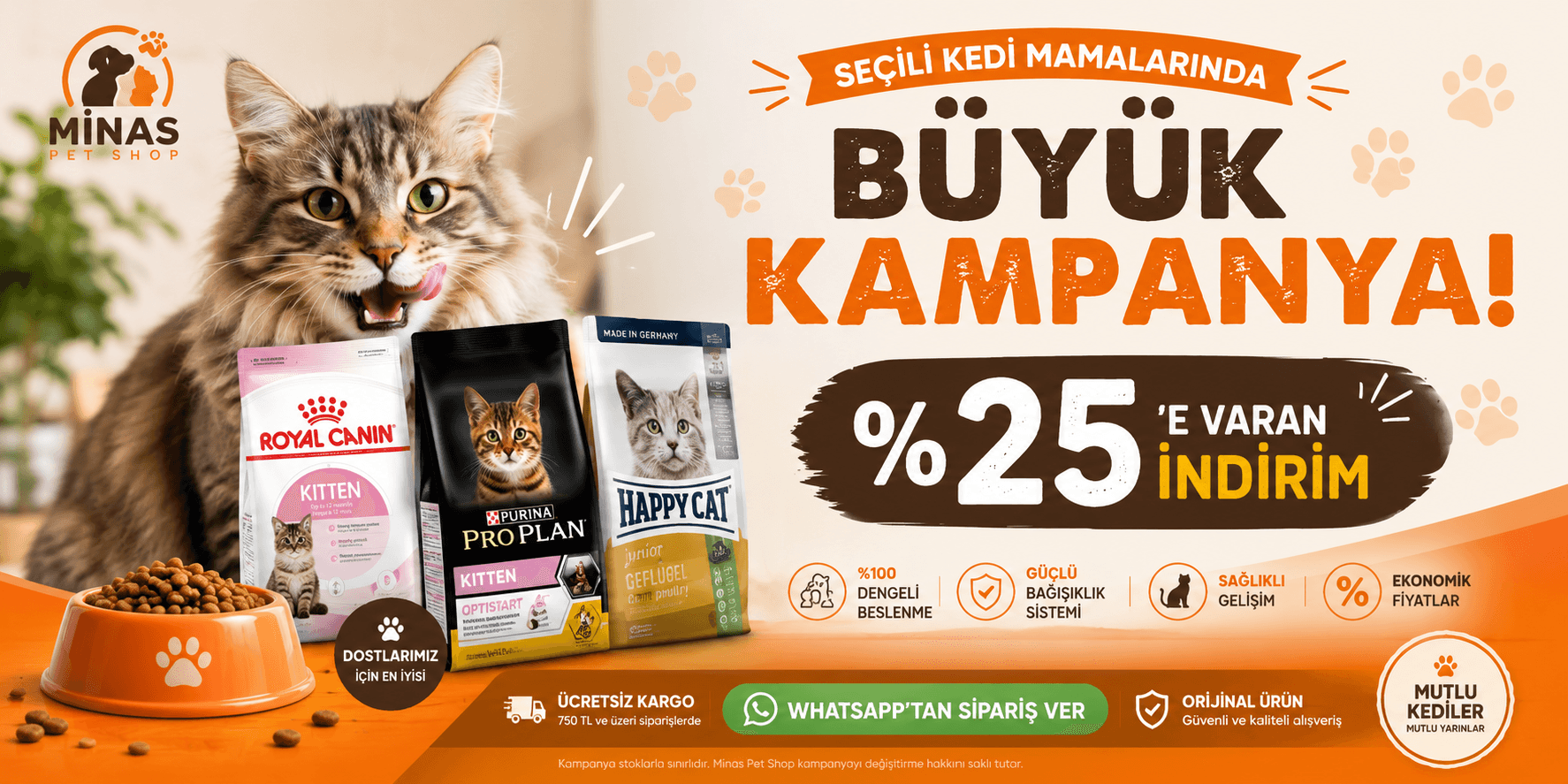 Kedi Mamalarında Fırsatlar