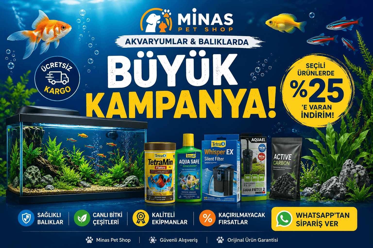 Akvaryum Ürünlerinde Fırsatlar